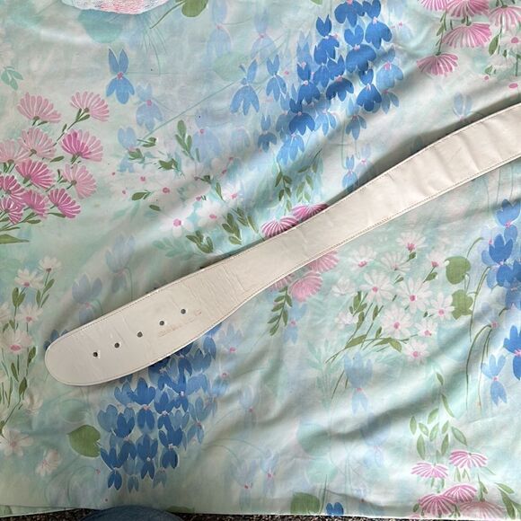 Vintage 80s Donna Karan BIG Leather Belt - Picture 5 of 14